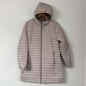 Eddie Bauer Women’s Hooded Down Puffer Jacket -  XL - Taupe